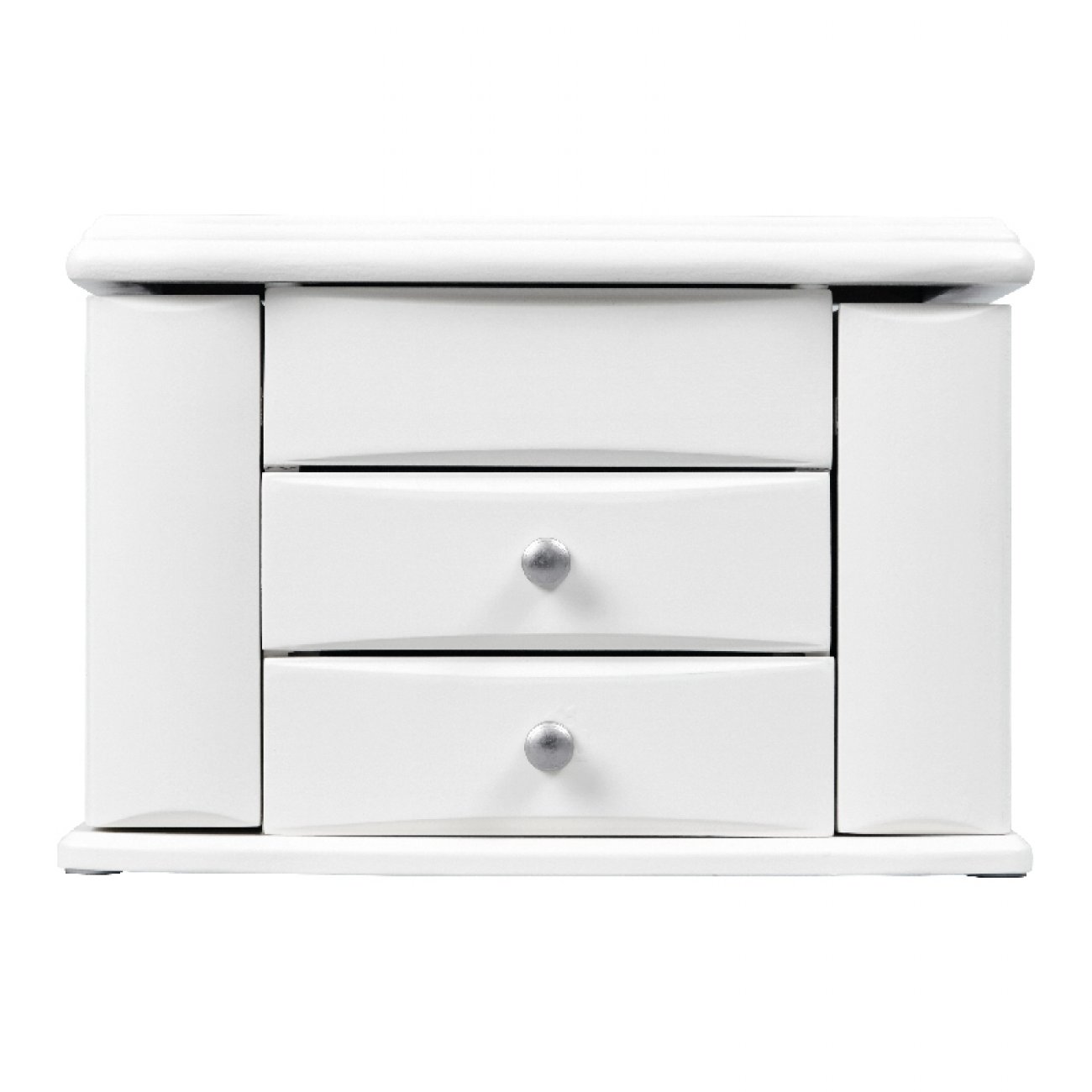 Classic, Upright Children's Musical Jewelry Box in Ivory Colored