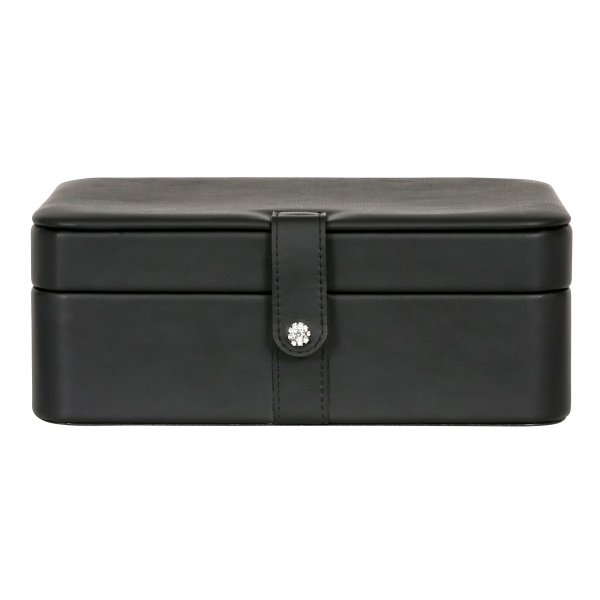Sophisticated, Sleek 48 Section Women's Jewelry Box in Black or