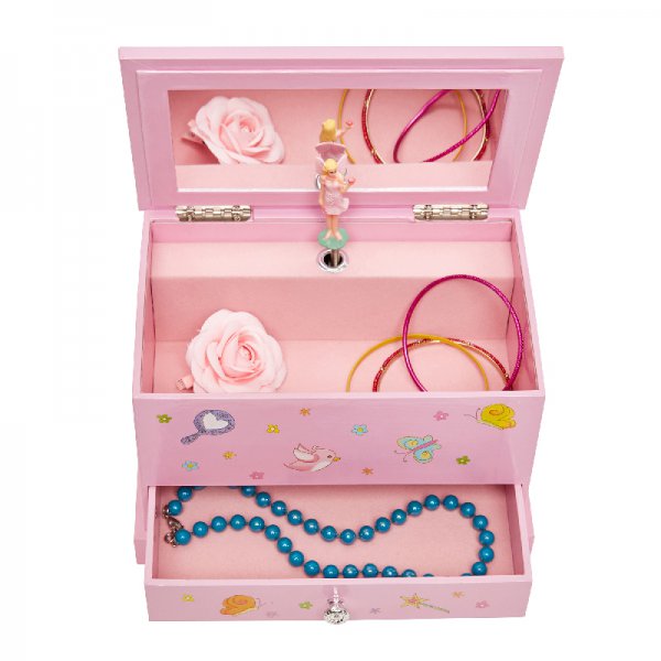 Charming Pink Colored Castles and Fairy Princess Print Children’s