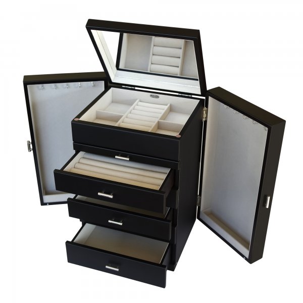 Geneva Wooden Jewelry Box Mele Canada